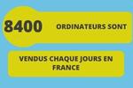 Combien d'ordinateurs sont-ils vendus chaque jour en France par Numérique Responsable?